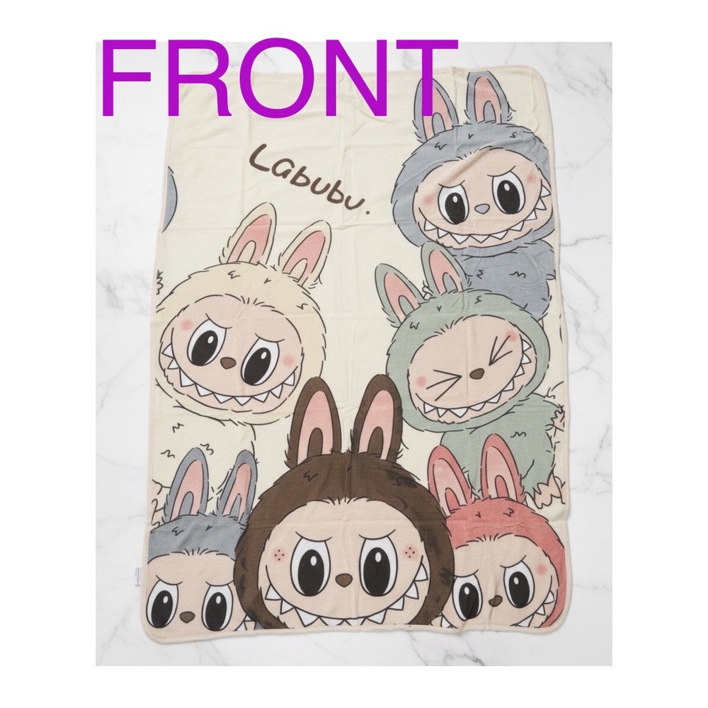 Labubu Blanket 48" x 32" – Soft Plush Throw, Collectible Design – Trending Gift!